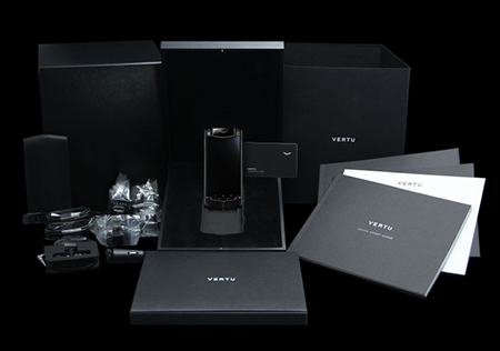 Комплектация телефона Vertu Ti Titanium Pure Black